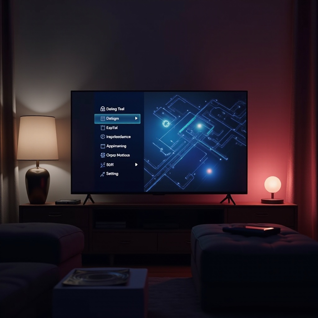 إعدادات قائمة الخدمة لتلفاز إل جي