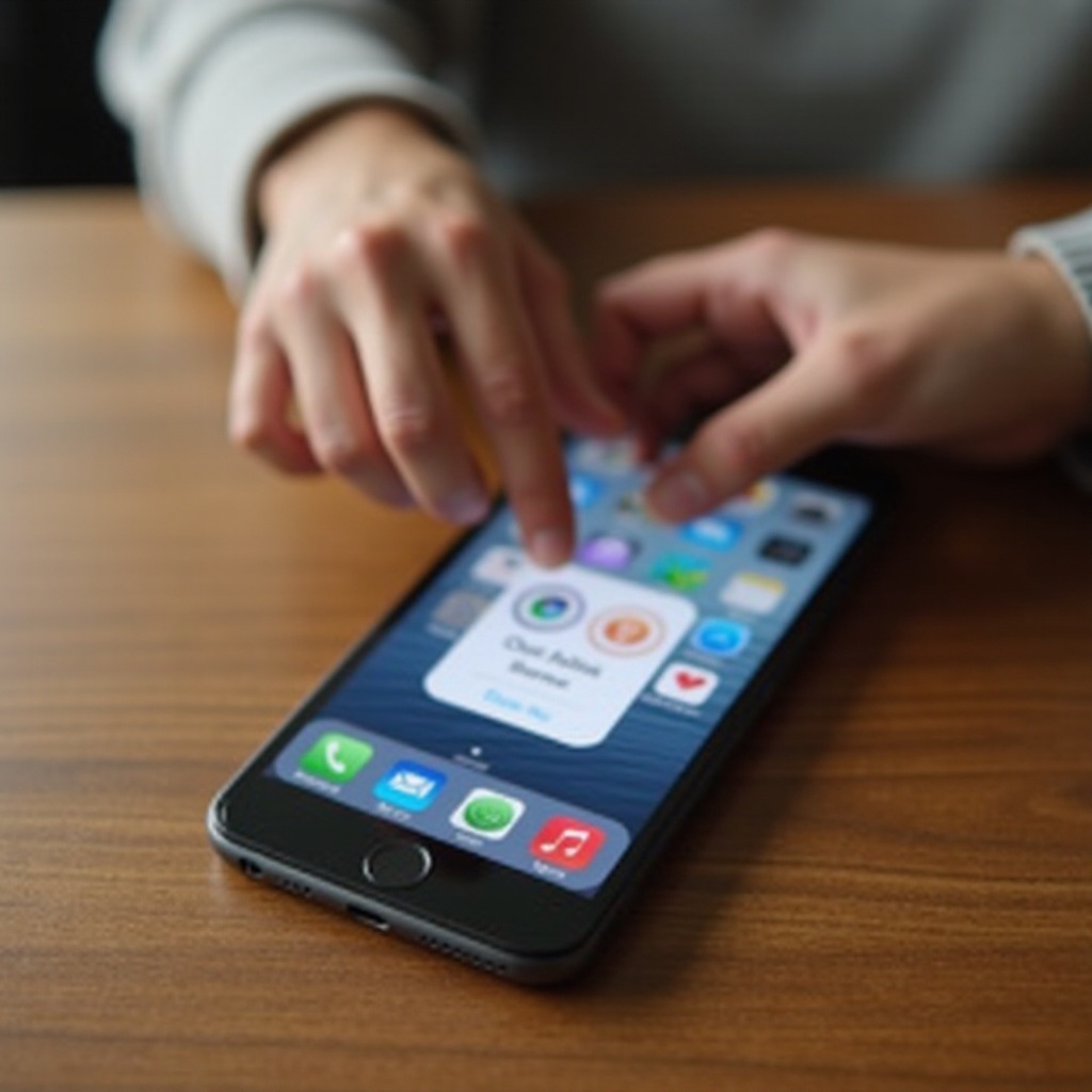 restablecer la aplicación en el iPhone