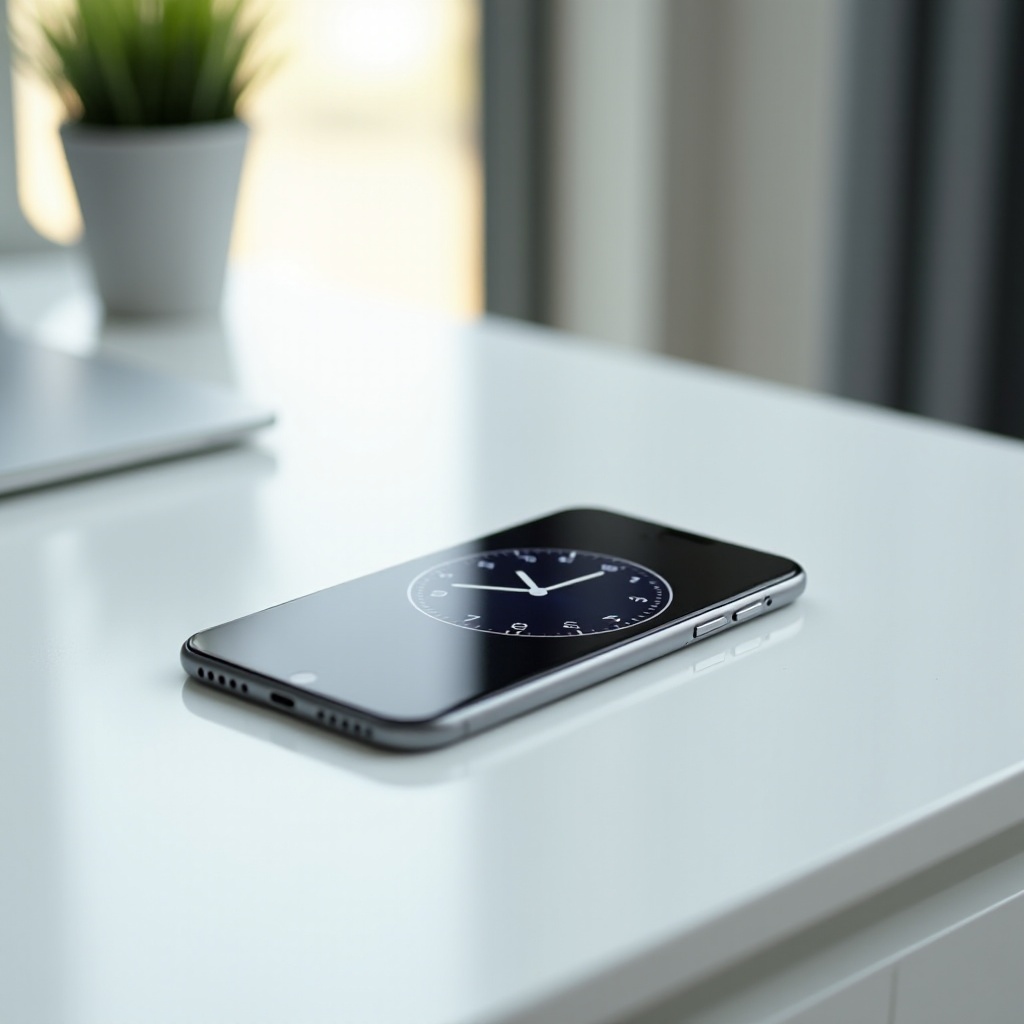 cómo activar el reloj horizontal en el iphone