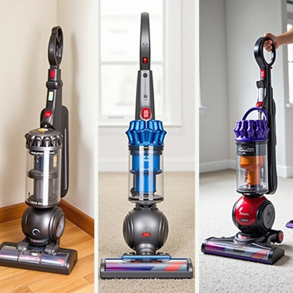 сравните вертикальные пылесосы dyson